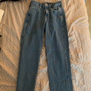 Faded Pinstriped Jeans